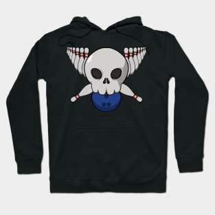 Bowling crew Jolly Roger pirate flag (no caption) Hoodie